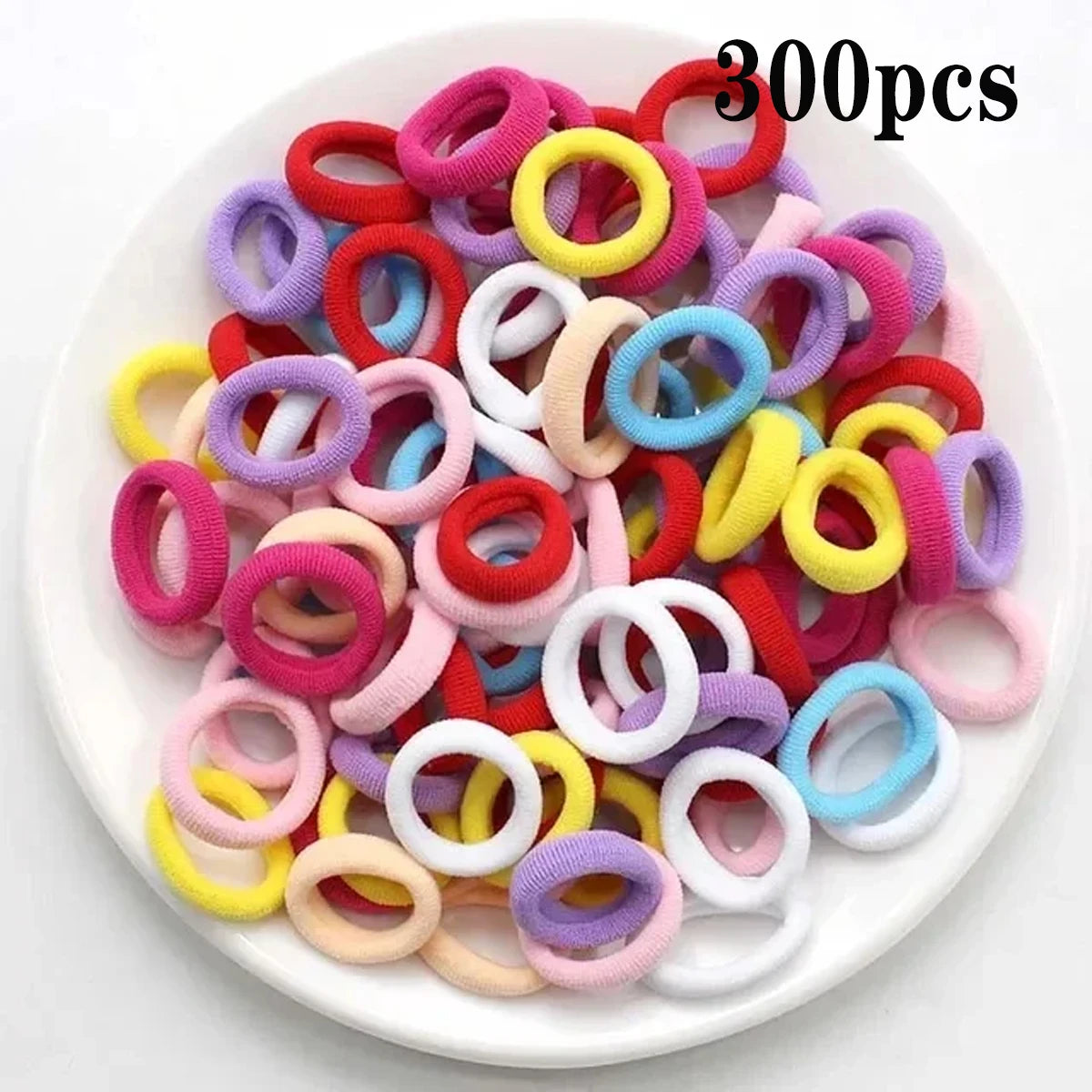NORVÉLIA | Kit de Elásticos de Cabelo Coloridos – 200 a 1000 Unidades