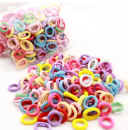 NORVÉLIA | Kit de Elásticos de Cabelo Coloridos – 200 a 1000 Unidades