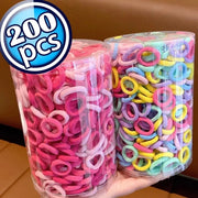 NORVÉLIA | Kit de Elásticos de Cabelo Coloridos – 200 a 1000 Unidades