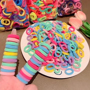 NORVÉLIA | Kit de Elásticos de Cabelo Coloridos – 200 a 1000 Unidades